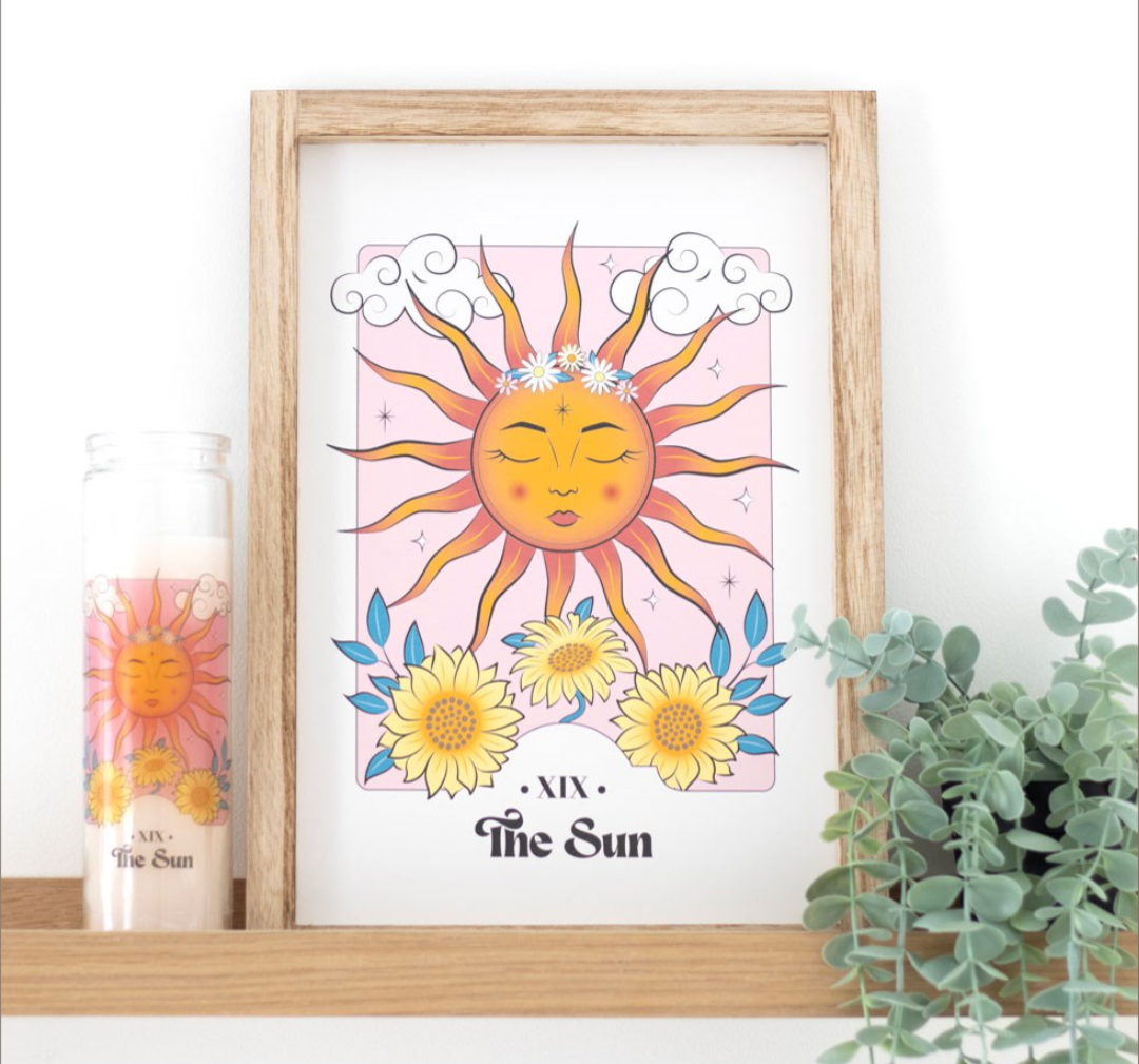 The Sun Celestial Framed Wall Art Print