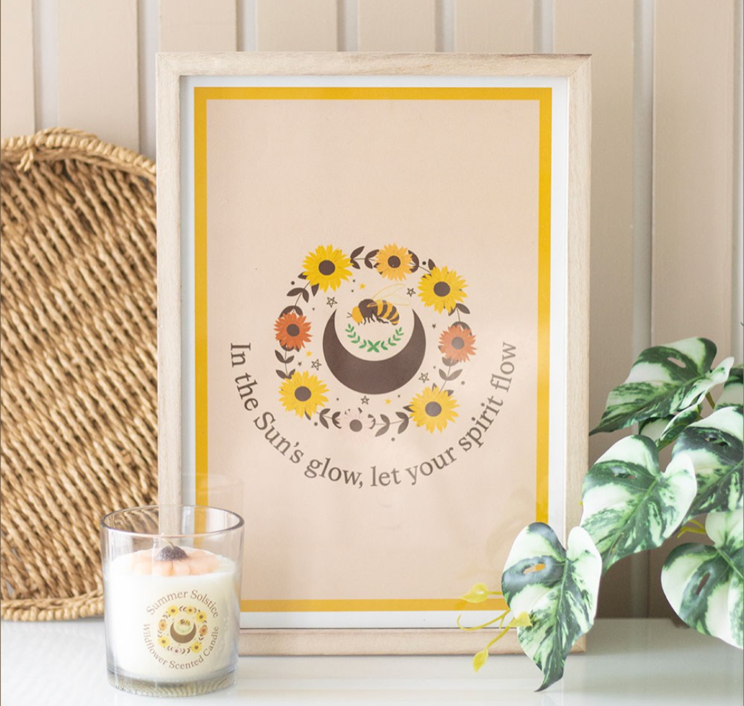Let Your Spirit Flow Framed Wall Art Print